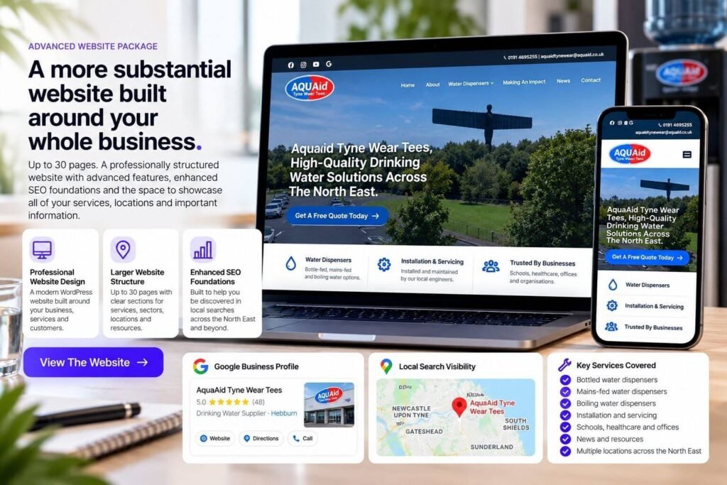 Advanced AquAid Website Package Showcase